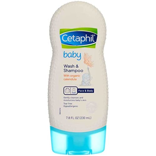 Cetaphil Baby Wash and Shampoo with Organic Calendula, 7.8 Ounce (pack of 2)