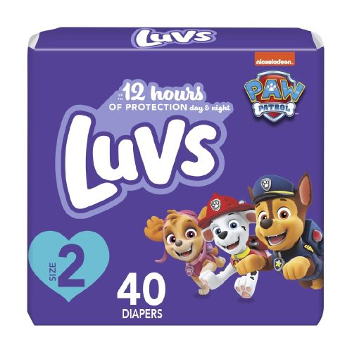 Luvs Diapers - Size 2, 40 Count, Paw Patrol Disposable Baby Diapers RDD17