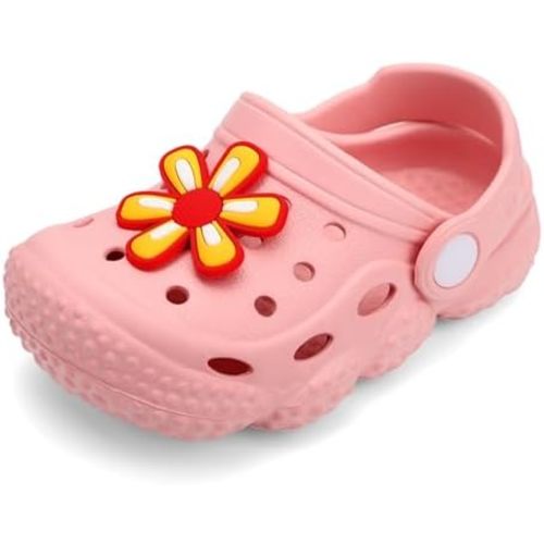 INMINPIN Baby Clogs Garden Shoes Newborn Infant Lightweight Breathable Beach Pool Sandals Non-Slip Baby Boys Girls Water Shower Summer Shoes Splay Naturally