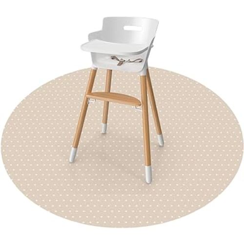 WeeSprout Baby Splat Mat for Kids, Large 51” x 51” Floor Playmat with Durable, Waterproof Surface and Non-Slip Bottom for Infants to Toddlers Under highchair, Arts and Crafts, picnics and Play