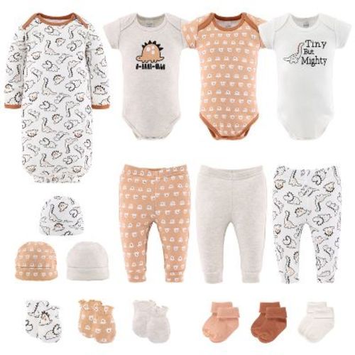 The Peanutshell Tiny Dino 16-piece Layette Gift Set