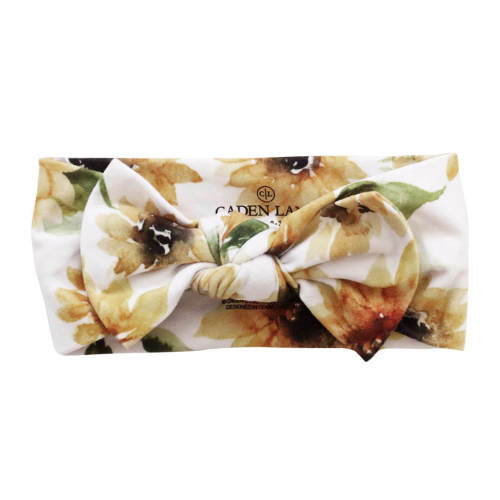 Savannah's Sunflowers Large Bow Headwrap