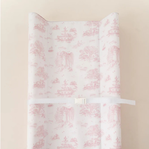 Spring Toile Pink Contour Change Pad | The Gilded Bird – The Gilded Bird US