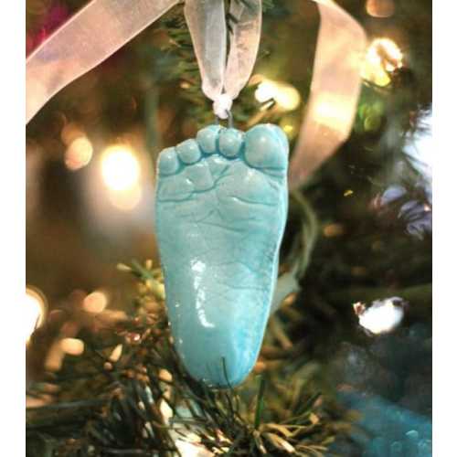 Footprint Ornament Baby Footprint Footprint Mold Kit (blue bonnet)