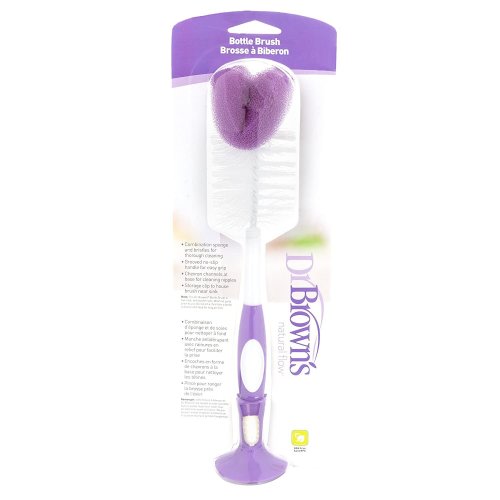Dr. Brown's Natural Flow Bottle Brush, Purple