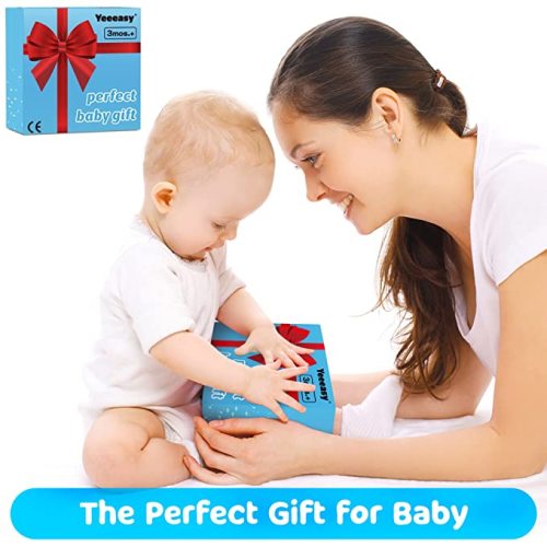 Yeeeasy Tummy Time Water Mat 丨Water Play Mat for Babies Inflatable Tummy Time Water Play Mat for Infants and Toddlers 3 to 12 Months Promote Development Toys Cute Baby Gifts - Blue
