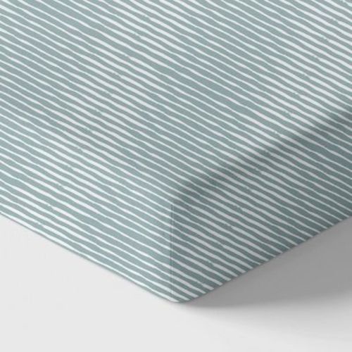 Norani Crib Sheet - Green Stripes