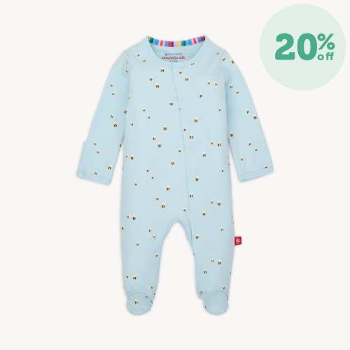 honey hill organic cotton magnetic parent favorite footie – Magnetic Me