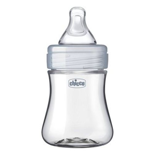 Chicco Duo Hybrid Baby Bottle - Clear/Gray