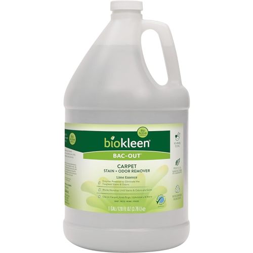 Biokleen Bac-Out Enzyme Stain & Odor Remover, 128 Ounces (Pack of 1) | Destroys Stains & Odors Safely