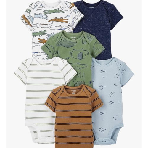 Simple Joys by Carter's Baby-Boys 6-Pack Short-Sleeve Bodysuit