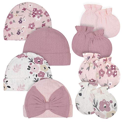 Gerber baby-girls Cap and Mitten Sets