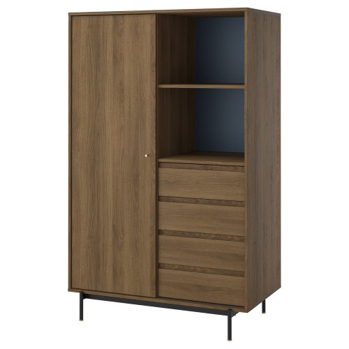 RÅDMANSÖ Wardrobe - brown walnut effect 118x64x190 cm (46 5/8x25 3/8x74 5/8 ")