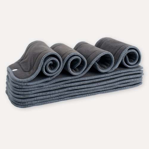 5 Layer Charcoal Inserts - 10 Pack with Snaps