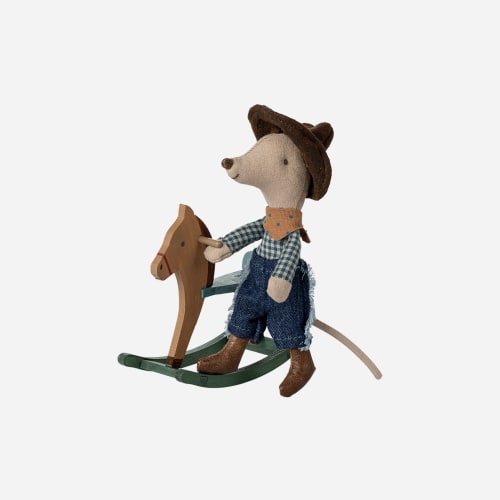 Cowboy Mouse Rocking Horse - Little Brother