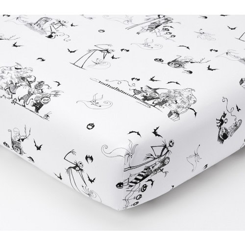 The Nightmare Before Christmas Organic Crib Fitted Sheet