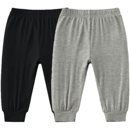 Baby Boys Girls Bamboo Viscose Jogger Pants Infant Toddler Bloomers Kids Harem Pants