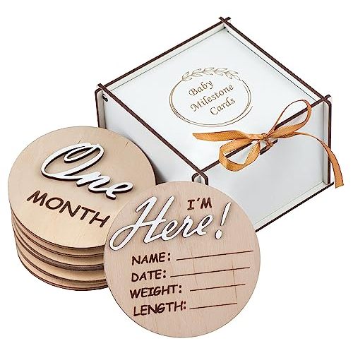 3D Wooden Monthly Milestone Cards, For Baby Photos, Monthly Milestone Marker, Monthly Milestone Wood Discs, Baby Months Signs, Baby Shower Gift, Milestone Wooden Circles, Monthly Baby Milestone