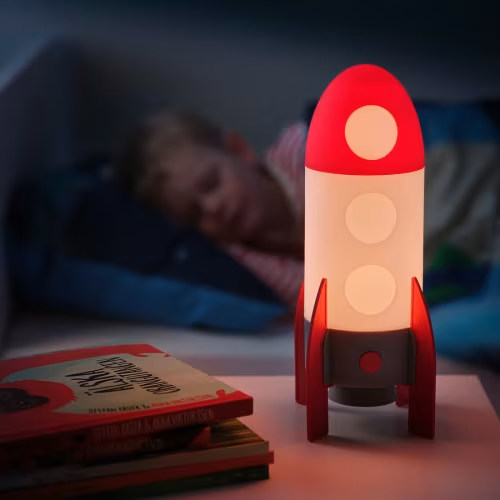 AFTONSPARV
LED table lamp, rocket/multicolor