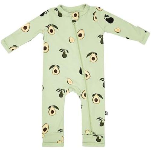KYTE BABY Unisex Rayon Made From Bamboo Zippered Rompers 0-24 Months