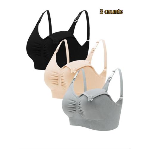 Ruched Adjustable Strap Nursing Bras, Breast Bra for Pregnan - TikTok Shop