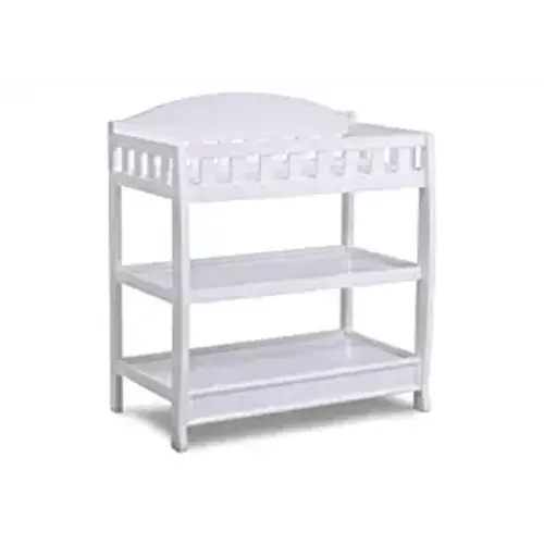 Infant Changing Table with Pad, White