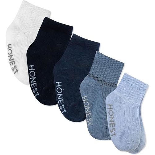 HonestBaby Baby Multipack Cozy Socks Sustainably Made for Infant, Newborn Baby, Toddler, Kids Boys', Girls', Unisex