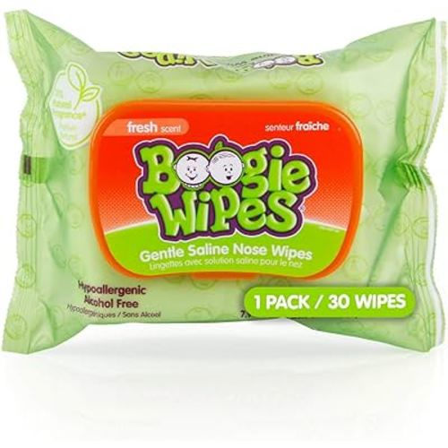 Boogie Wipes Wet Wipes for Baby and Kids, HSA/FSA Eligible, Chamomile and Vitamin E, White, Fresh Scent, 180 Count