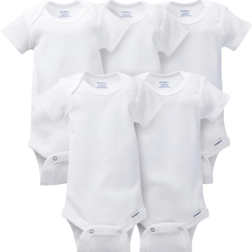 5-Pack Baby Neutral White Short Sleeve Bodysuits – Gerber Childrenswear