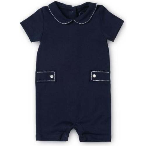 Henry Boys' Pima Cotton Shortall, Navy - Lila + Hayes | Maisonette