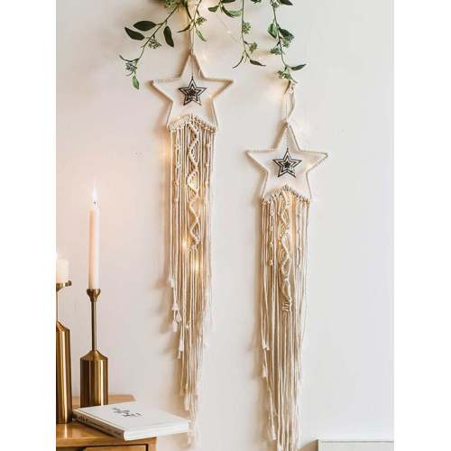 1pc Rope Braided Tassel Wall Decor - #A