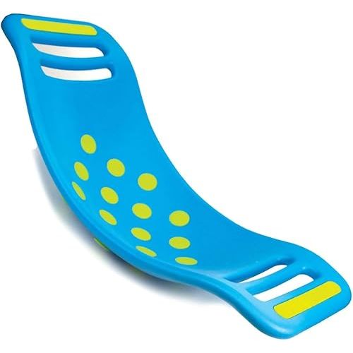 Fat Brain Toys Teeter Popper, Toddler Sensory Toys, Toddler Toys for Ages 3 and Up, Indoor Toy, Blue