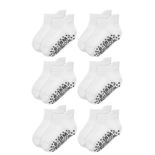 Fruit of the Loom Toddler Low-Cut Socks, 6-Pack, Size 6M-5T