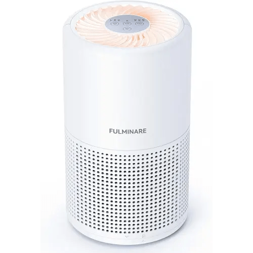 Air Purifiers for Bedroom, FULMINARE H13 True HEPA Air Filter, Quiet Air Cleaner With Night Light,Portable Small Air Purifier for Home, Office, Living Room