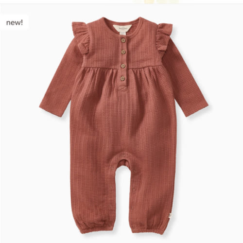 Dotted Rib Organic Baby Girl Jumpsuit – Burt's Bees Baby