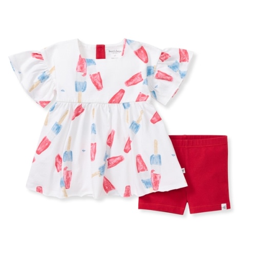 Rocket Pop Baby Girl Dress & Shorts Set