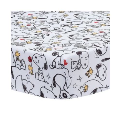 Snoopy Love Infant Baby/Toddler Fitted Crib Sheet