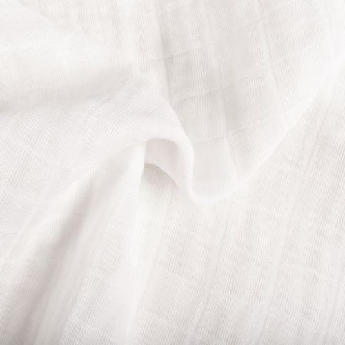 Babyletto Quilted Changing Pad Cover in GOTS Certified Organic Muslin Cotton in White