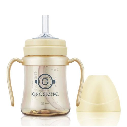 Grosmimi PPSU Straw Cup - 6oz (200ml) Beige 6oz