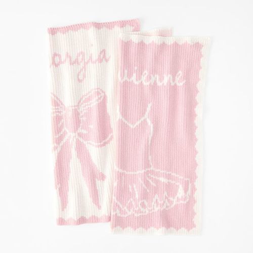 Custom Knit Design Baby Stroller Blanket