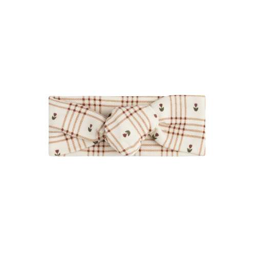 Cotton Floral Plaid Collection - Knot Headband