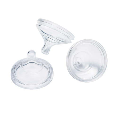 Boon® NURSH™ Silicone Replacement Nipple, Air-Free Feeding, Stage 2 Medium Flow, 3 Months and up (Pack of 3)