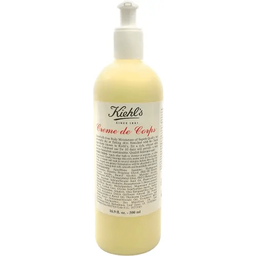 Kiehl's Creme de Corps, Rich, Luscious Body Lotion, with Cocoa Butter and Shea Butter for Fast Absorbing Hydration, Skin Feels Soft and Smooth, Suitable for All Skin Types - 16.9 fl oz
