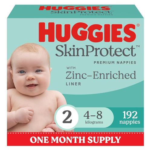 Huggies Infant Nappies Size 2 (4-8kg) 192 Count - One Month Supply (Packaging May Vary) : Amazon.com.au: Baby