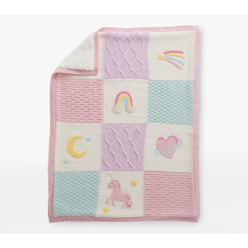 Unicorn Heirloom Baby Blanket