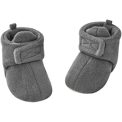 pureborn Unisex Baby Boy Girl Fleece Cozy Booties Warm Infant Shoes