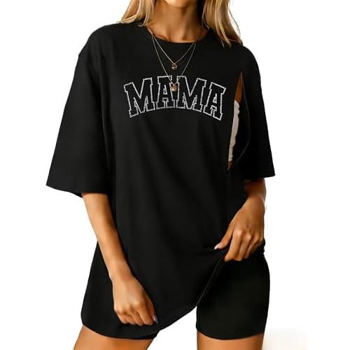 Maternity Nursing Shirts for Breastfeeding Women Friendly Zipper Nursing Shirt Oversized Mama Breast Feeding Tops