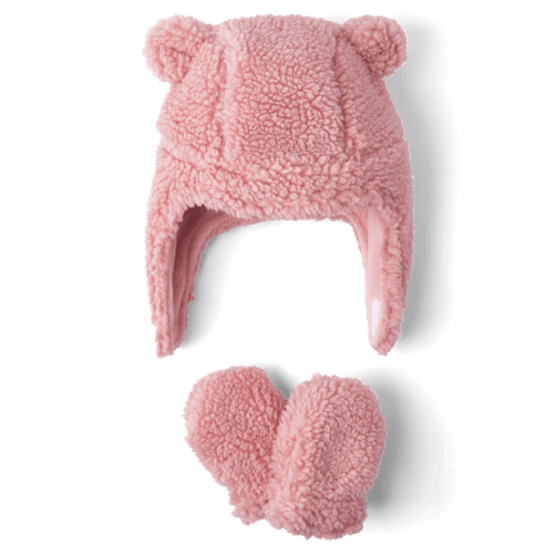 Baby Girls 2-Piece Cold Weather Set - Pink