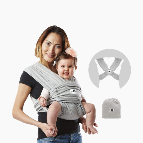 Baby K'tan Original Baby Wrap Carrier - Heather Gray, X-Small