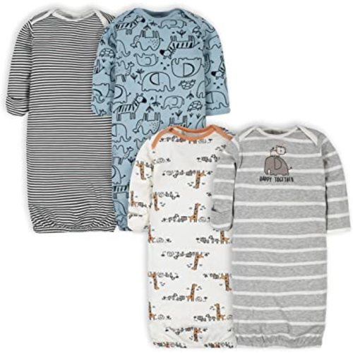 Gerber Baby Boy and Girls 4-Pack Sleeper Gown